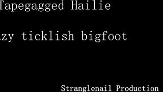Tickle Nail – Crazy ticklish bigfoot – Tapegagged Hailie